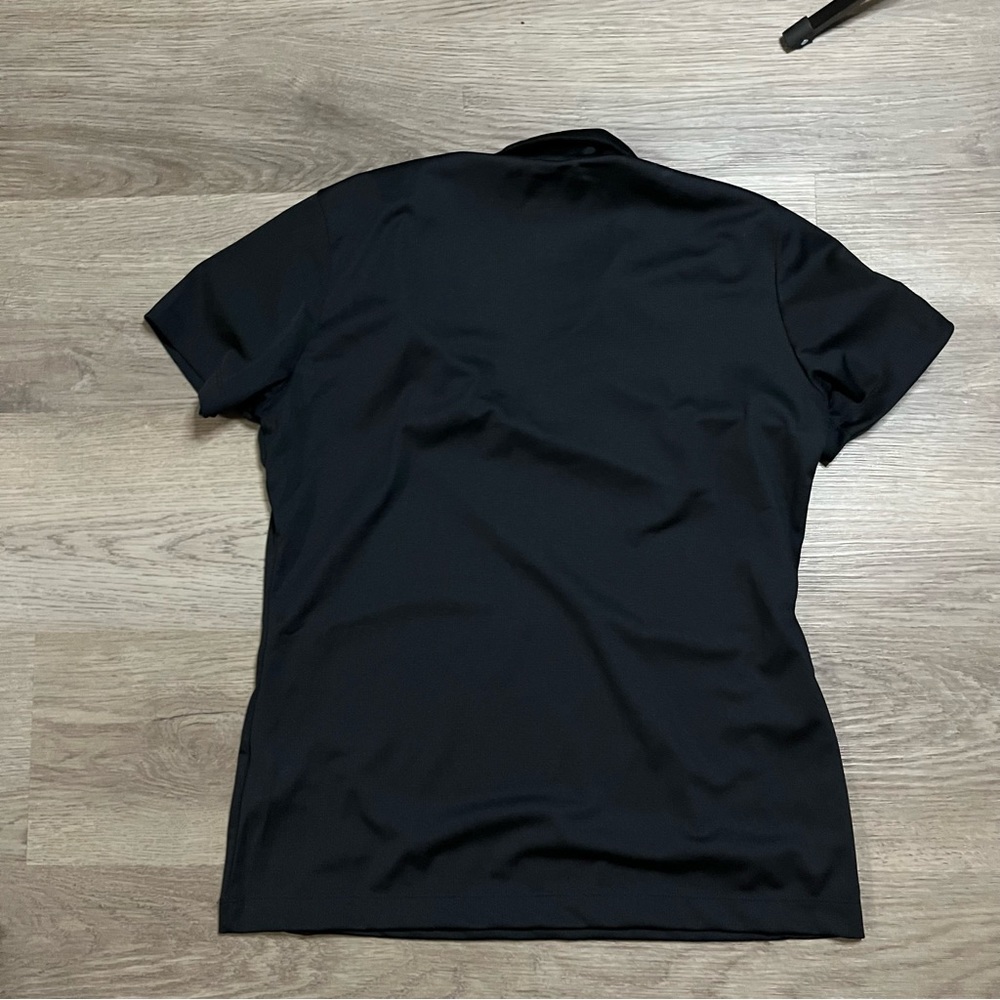 New Nike Womens Black V-Neck Polo Dri-Fit Size Medium - Picture 7 of 7